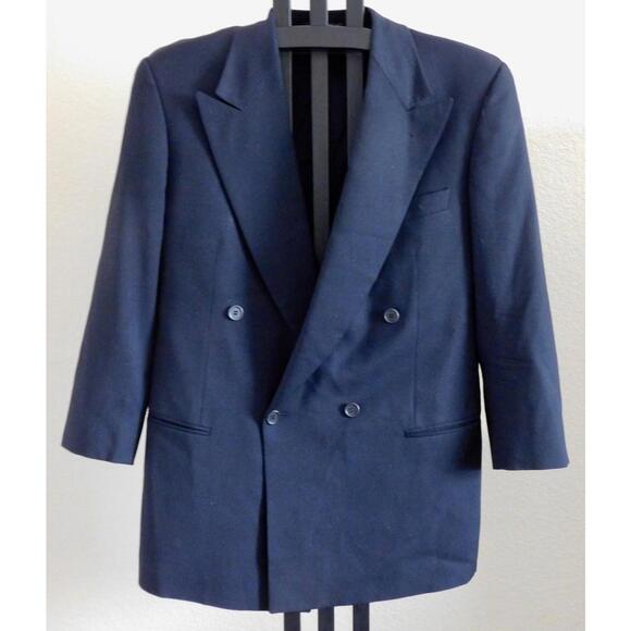 Giorgio Armani Men’s Black Virgin Wool Blazer Sport Coat Size 40R Italy